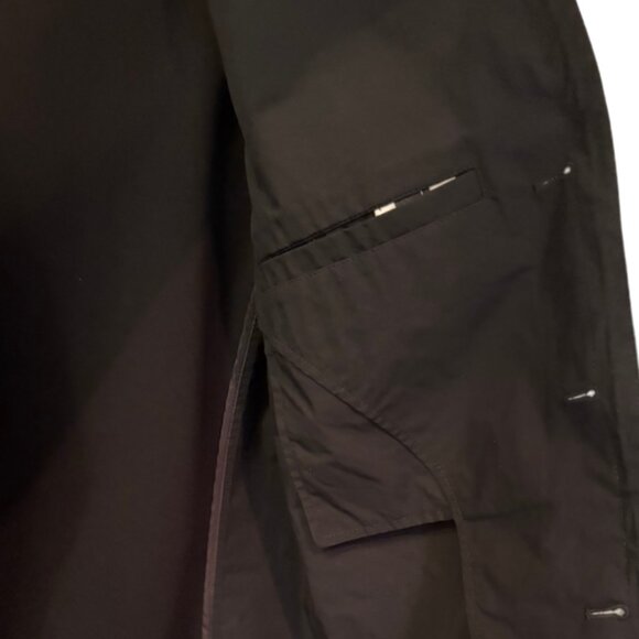 Diesel black notch lapel drawstring hem casual blazer size M - Picture 7 of 11